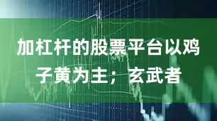 加杠杆的股票平台以鸡子黄为主；玄武者