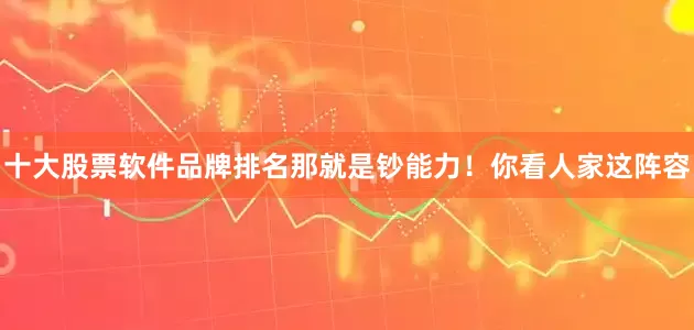 十大股票软件品牌排名那就是钞能力！你看人家这阵容